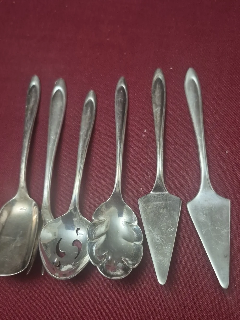 Meriden Silver Plate Co First Lady Lot Of 6 Pieces Appetizer, Pastry - 6 Pieces